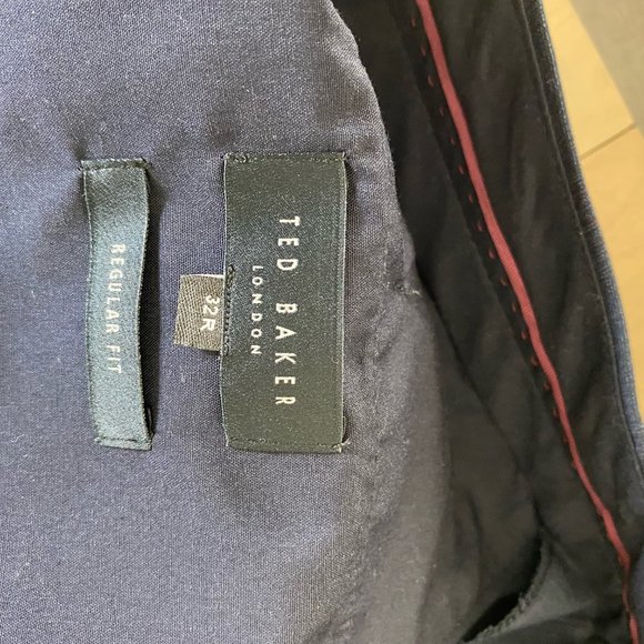Ted Baker Navy Mens Suit Pants Size 32 - Picture 6 of 6